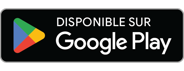 DISPONIBLE SUR Google Play - Google Play and the Google Play logo are trademarks of Google LLC.