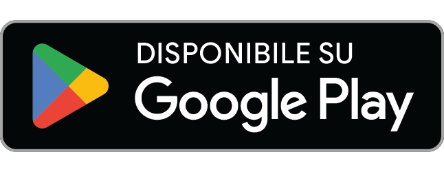 DISPONIBILE SU Google Play - Google Play and the Google Play logo are trademarks of Google LLC.